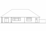 Secondary Image - Ranch House Plan - Lindgren 96424 - Rear Exterior