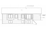 Secondary Image - Traditional House Plan - 97117 - Rear Exterior