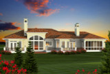 Tuscan House Plan - 97125 - Rear Exterior