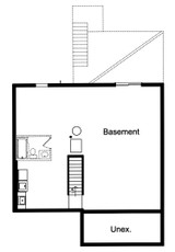 Secondary Image - Cottage House Plan - Hemlock 97168 - Basement Floor Plan