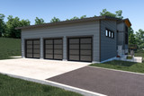 Contemporary House Plan - 97241 - Left Exterior