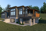 Secondary Image - Contemporary House Plan - 97241 - Right Exterior