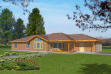 Ranch House Plan - 97371 - Left Exterior