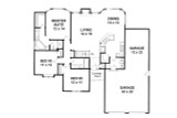 Traditional House Plan - 97380 - 1st Floor Plan