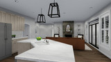 Craftsman House Plan - Boren 97463 - Kitchen
