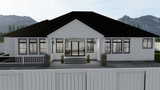 Craftsman House Plan - Boren 97463 - Rear Exterior