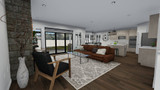 Craftsman House Plan - Boren 97463 - Family Room