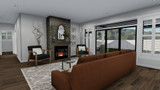 Craftsman House Plan - Boren 97463 - Family Room