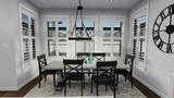 Craftsman House Plan - Boren 97463 - Dining Room
