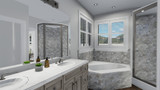 Craftsman House Plan - Boren 97463 - Master Bathroom