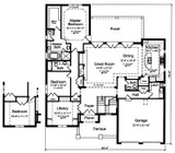 Traditional House Plan - Bethany 98063 - 1st Floor Plan