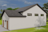 Secondary Image - Traditional House Plan - Bell 97983 - Rear Exterior