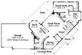 Craftsman House Plan - Rutherford 98090 - 1st Floor Plan