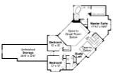 Secondary Image - Craftsman House Plan - Rutherford 98090 - 2nd Floor Plan