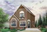 A-Frame House Plan - The Woodlette 2 98182 - Front Exterior