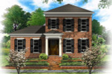 Colonial House Plan - Hollowell 98360 - Front Exterior