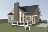 Bungalow House Plan - 98400 - Rear Exterior