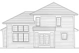 Craftsman House Plan - Cottage Grove 98378 - Rear Exterior