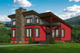 Prairie House Plan - Trappers Shack 98516 - Front Exterior Prairie House Plan - Trappers Shack 98516 - Front Exterior