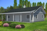 Traditional House Plan - 98632 - Left Exterior