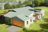 Modern House Plan - Bandera View 98756 - Left Exterior