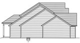 European House Plan - The Greenbriar 99069 - Left Exterior