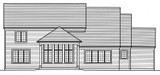 European House Plan - The Greenbriar 99069 - Rear Exterior