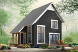 A-Frame House Plan - Willowgate 99089 - Front Exterior