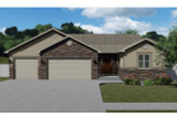Ranch House Plan - Autumn Leaf 99015 - Front Exterior