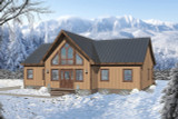 Lodge Style House Plan - Deep Freeze 99368 - Front Exterior
