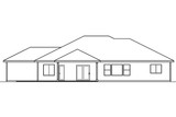 Secondary Image - Ranch House Plan - Clearfield 99485 - Rear Exterior