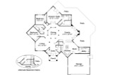 Contemporary House Plan - Palmyra 99499 - 1st Floor Plan