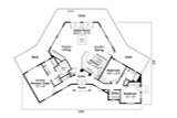 Contemporary House Plan - Forsythia 99736 - 1st Floor Plan