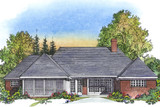 Secondary Image - Colonial House Plan - 99910 - Rear Exterior