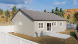 Traditional House Plan - Caroline 99968 - Rear Exterior