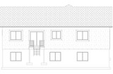 Traditional House Plan - Caroline 99968 - Rear Exterior