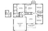 Traditional House Plan - Caroline 99968 - 1st Floor Plan