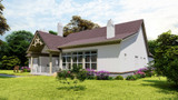 Craftsman House Plan - Woodfin Ridge Cottage B 19974 - Rear Exterior