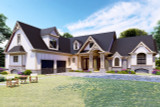 Craftsman House Plan - Woodfin Ridge Cottage B 19974 - Front Exterior