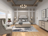 Craftsman House Plan - Woodfin Ridge Cottage B 19974 - Master Bedroom