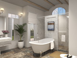 Craftsman House Plan - Woodfin Ridge Cottage B 19974 - Master Bathroom