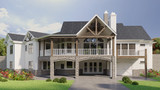 Craftsman House Plan - Tiger Creek A 27960 - Rear Exterior