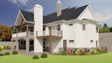Craftsman House Plan - Tiger Creek A 27960 - Rear Exterior