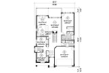 Craftsman House Plan - 38215 - 1st Floor Plan