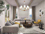 Craftsman House Plan - Shinglemoore Manor 39352 - Living Room