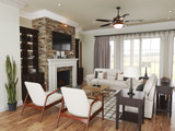 Ranch House Plan - Summerville 63476 - Great Room