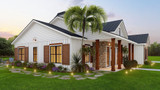 Ranch House Plan - Summerville 63476 - Left Exterior