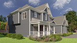 Craftsman House Plan - Astoria 65238 - Left Exterior