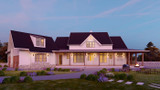 Farmhouse House Plan - Tiger Creek Cottage B 65863 - Front Exterior