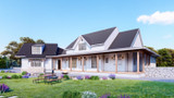 Farmhouse House Plan - Tiger Creek Cottage B 65863 - Right Exterior